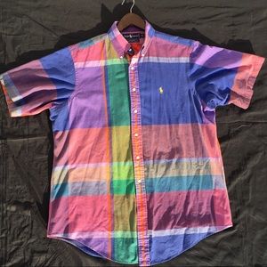🔥Vintage Polo Ralph Lauren Rainbow Checkered